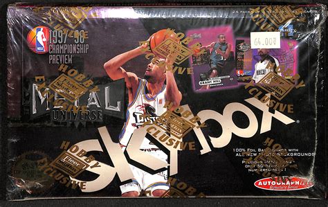 1997 98 skybox metal universe box|skybox metal universe basketball cards.